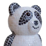 Panda Bear made of mosaic tiles