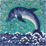 Dolphin with Ceramic micro tiles - Delfin aus Keramik mikro Steine