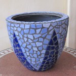 Plant Pot with Ceramic tiles