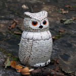 Owl with ceramic tiles