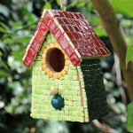 Alea Mosaik Vogelhaus aus Nano Keramik Steine