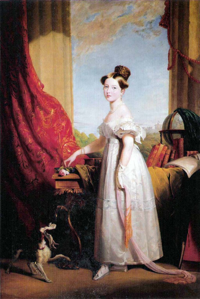 Princess Victoria with her spaniel Dash, by Sir George Hayter, 1833 